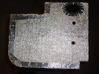 Heat reflective cloth applied